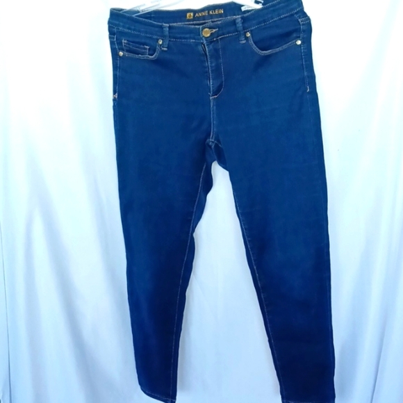 Anne Klein Jeans Skinny Ankle Cropped Size 8, Stretch, 9" Rise, 27" Lg - Picture 1 of 9